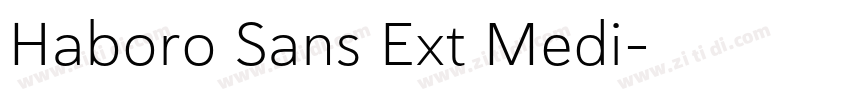 Haboro Sans Ext Medi字体转换